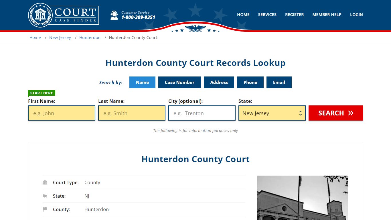 Hunterdon County Court Records | Flemington, Hunterdon County, NJ Court ...